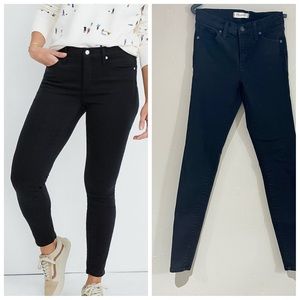 Madewell 9in high rise skinny jeans sz 26